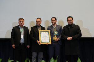 کسب عنوان رتبه اول جایزه بین المللی و دریافت تندیس برند سبز